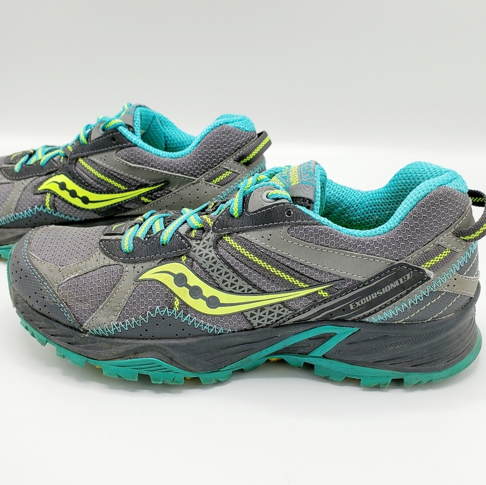 Saucony Excursion TR7 Gray & Blue Running Shoes